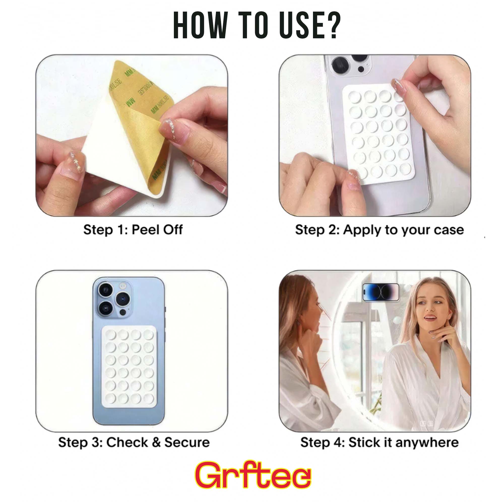 Octopux - Silicone Phone Back Sticky Case