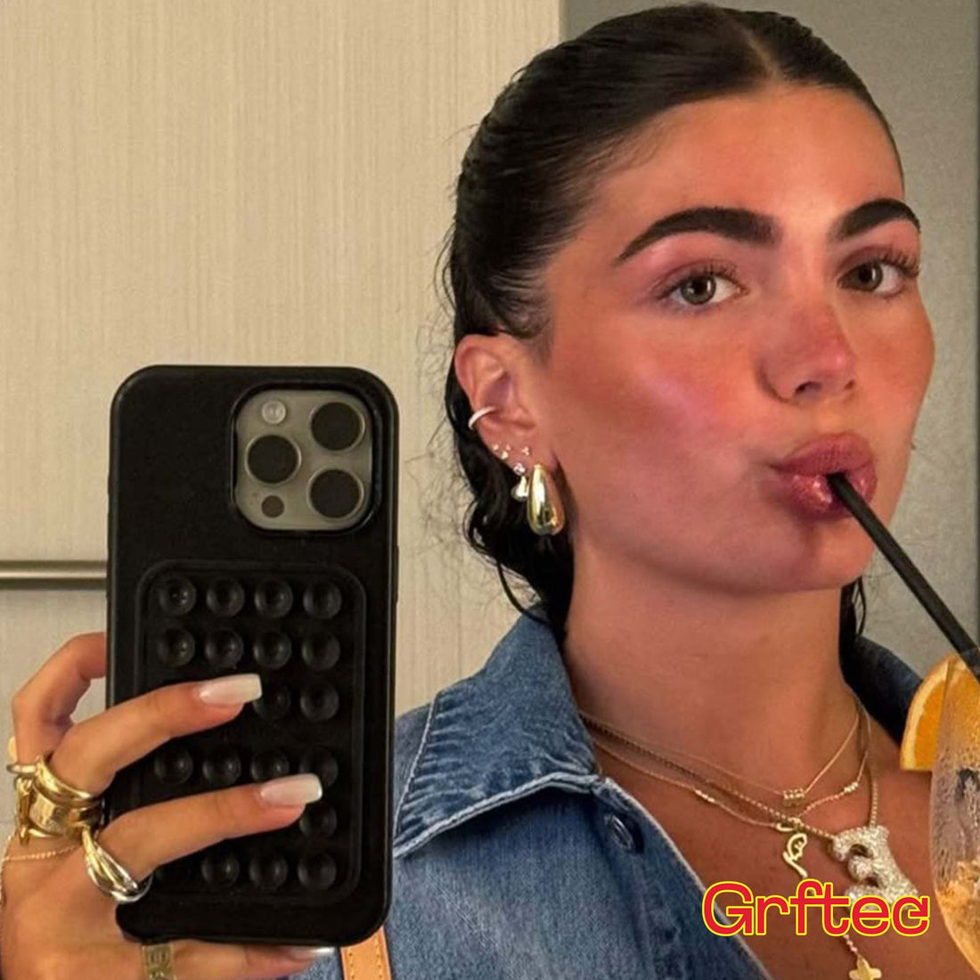 Octopux - Silicone Phone Back Sticky Case